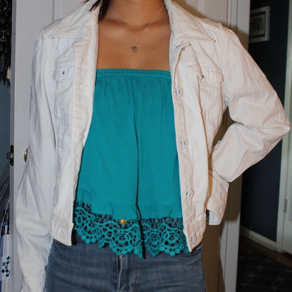 Turquoise tube top - Picture 2 of 2